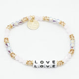 Little Words Project- Beaded white Bracelet: - younican