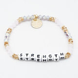 Little Words Project- Beaded white Bracelet: - younican