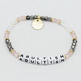Little Words Project- Beaded white Bracelet: - younican