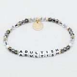 Little Words Project- Beaded white Bracelet: - younican