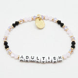 Little Words Project- Beaded white Bracelet: - younican