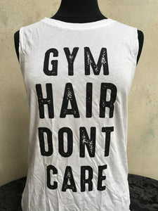 Women's Muscle Tee- "GYM HAIR" - younican