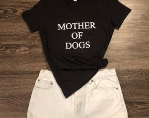 Short Sleeve-MOTHER OF DOGS - younican